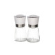 Spice Grinder Set with Wooden Base - 2 Pcs